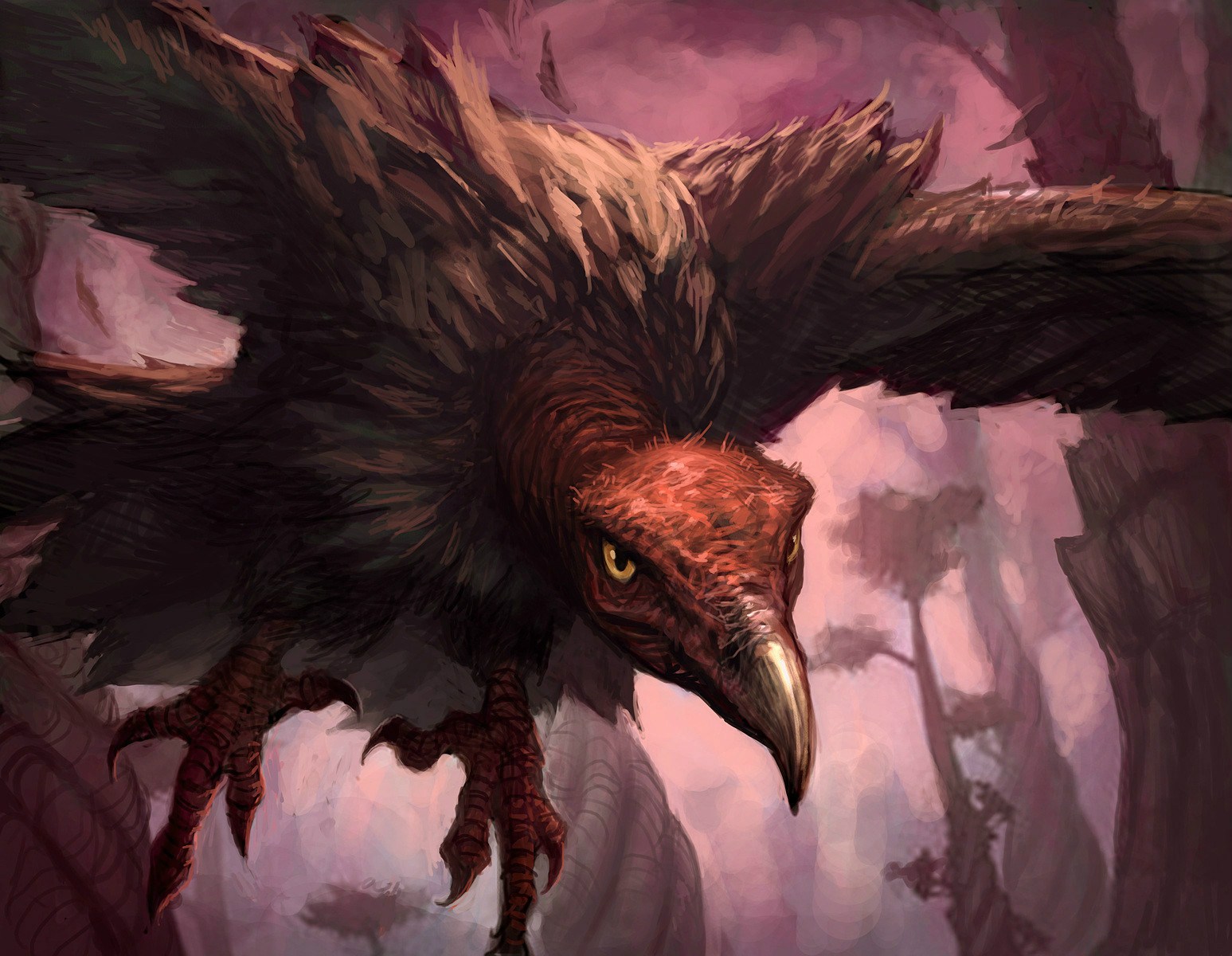 饥饿的秃鹫starving buzzard——猎人——仆从,稀有度:普通.