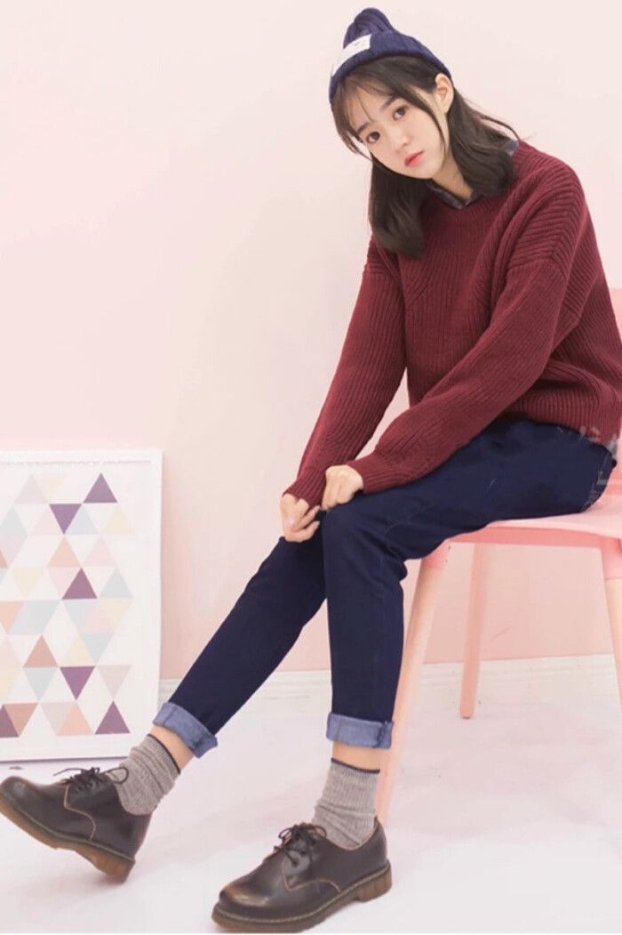 韩范日系 简约风 秋季穿搭 时髦look 欧美风街拍 时尚博主 女模 关注