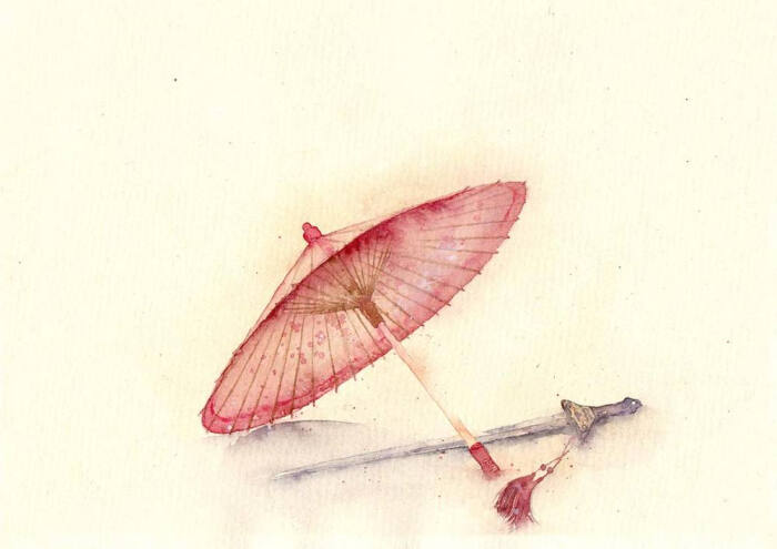 〔 古风水彩插画 〕作者" 乐兮 °