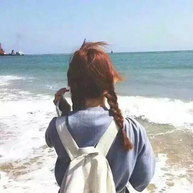 〔女生头像〕海边