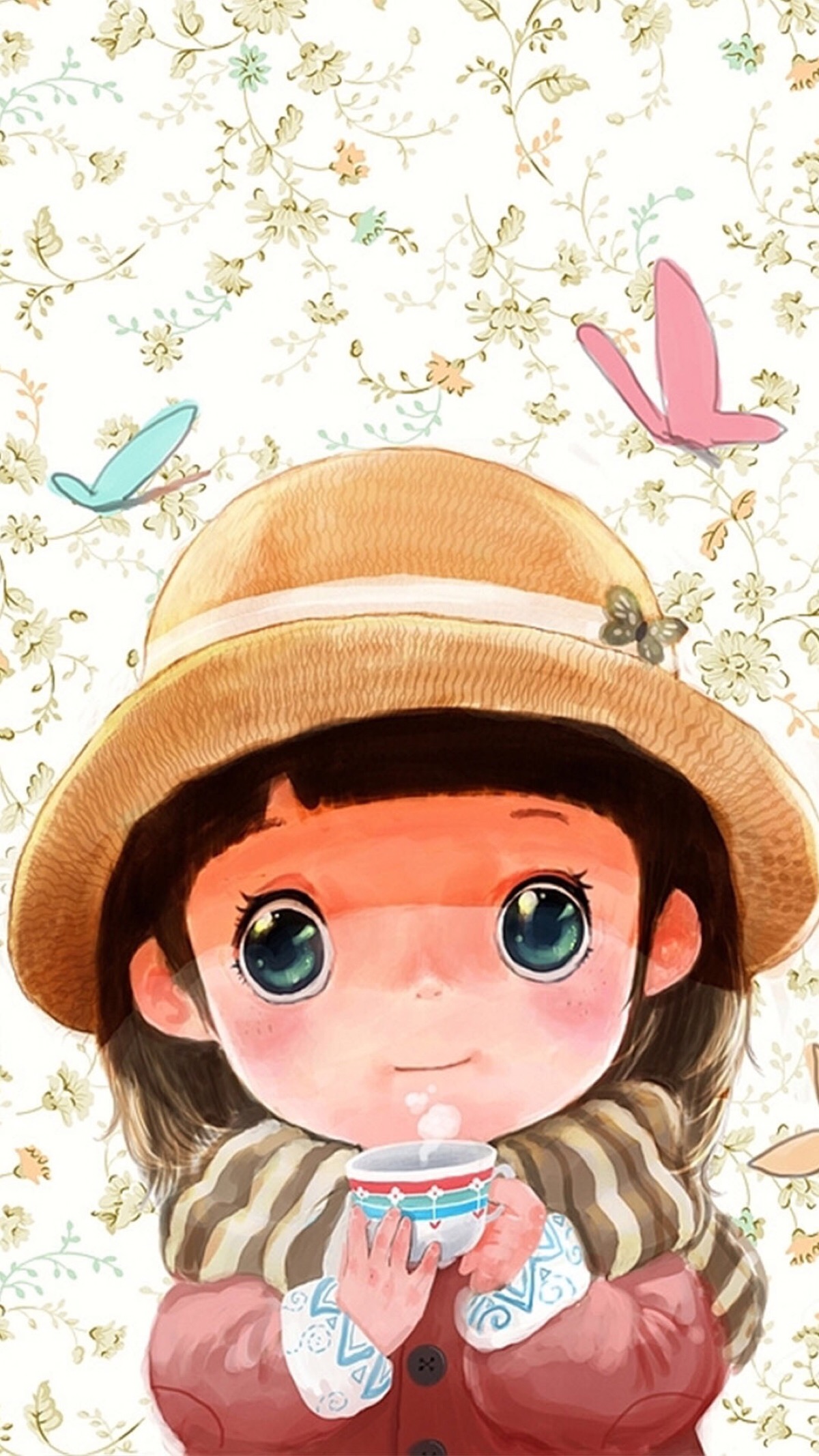 清新可爱萌宠手绘动漫插画动物植物宝贝儿卡通搞笑