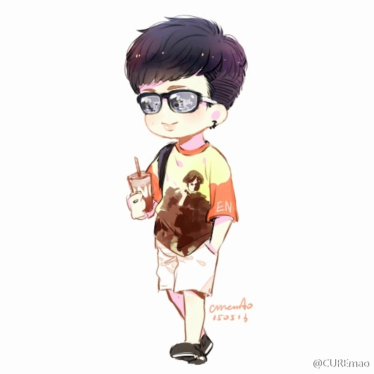 手绘 壁纸 头像 漫画# exo 张艺兴 lay 主舞 一巡 二巡 三巡 演唱会