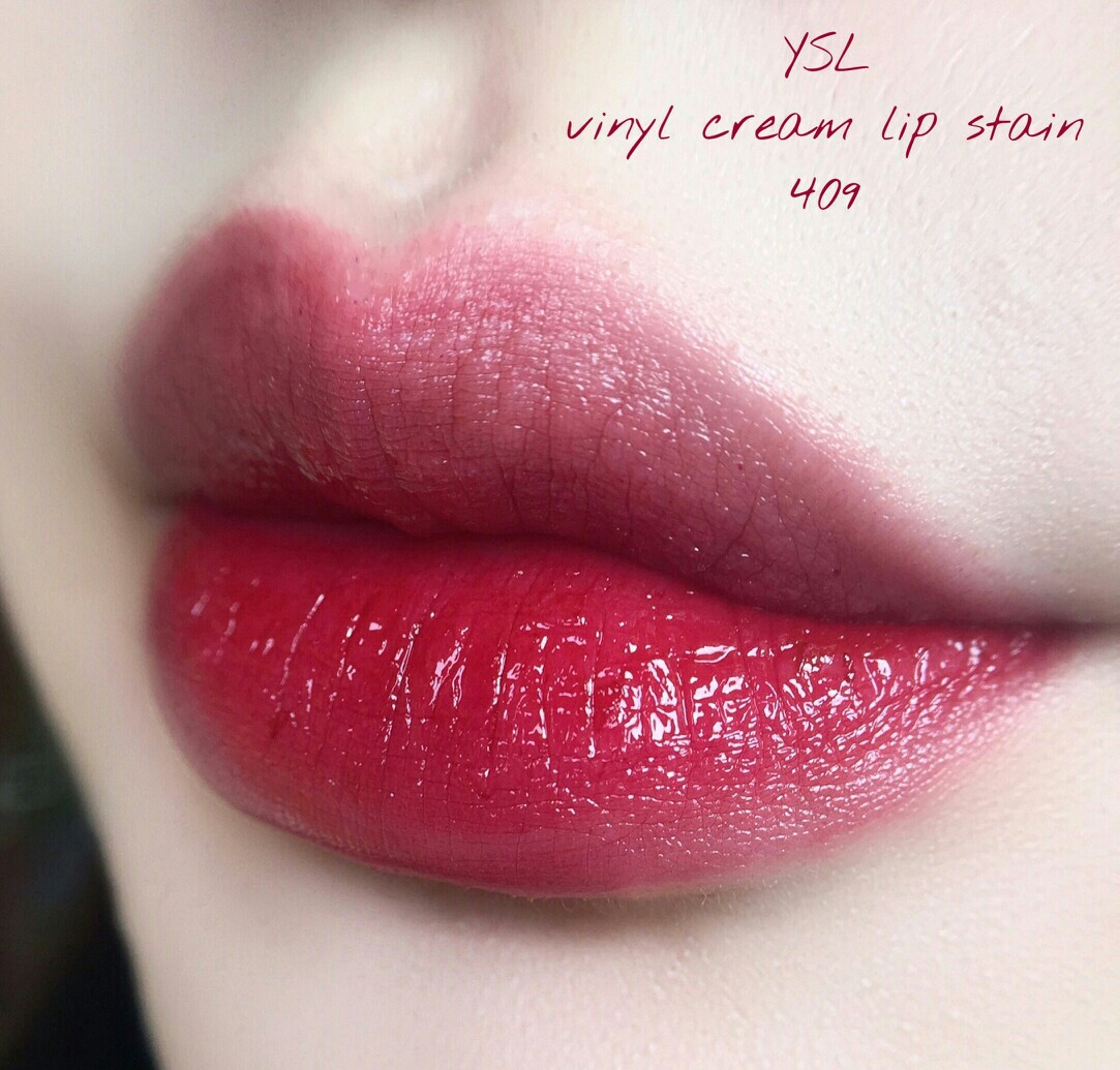 ysl vinyl cream lip stain 409 ysl黑管唇釉 409 试色 | ysl409 最