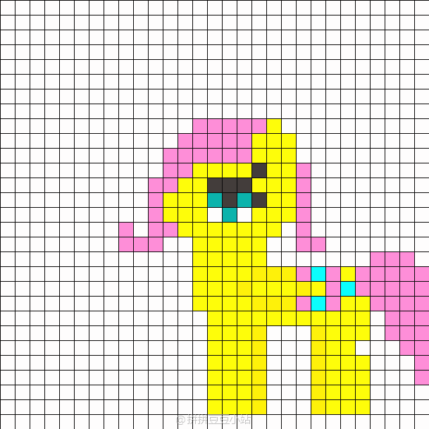 拼拼豆豆图纸作品宝莉-柔柔mylittlepony小马化粪池3图片