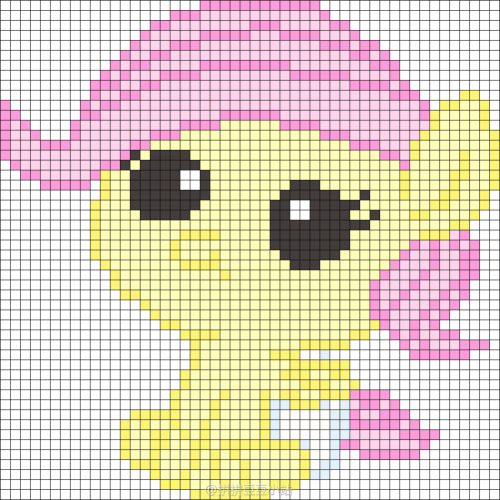 拼拼豆豆作品小马宝莉-柔柔mylittlepony单翼图纸飞机图片