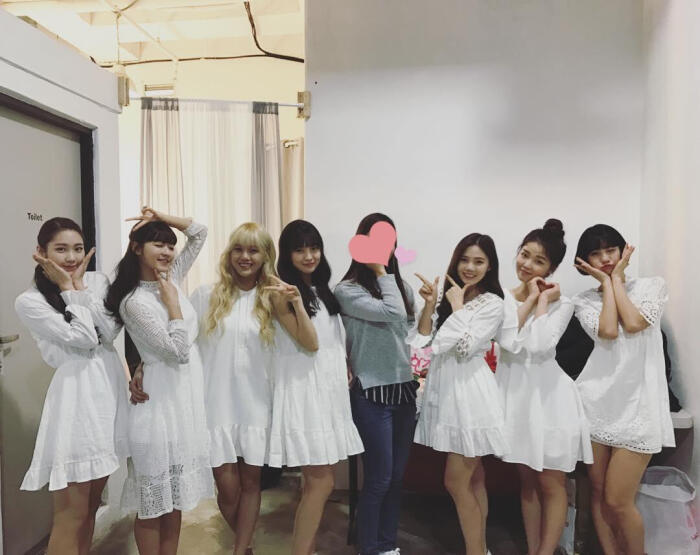崔孝定 hyo jung, jine 申惠真 ,binnie 裴有彬, arin 崔乂园