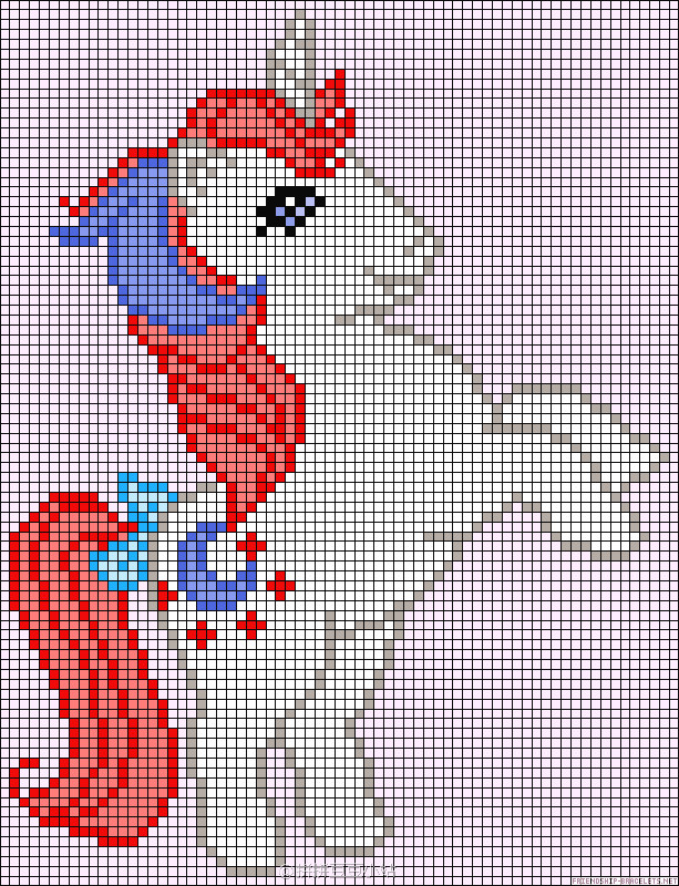 拼拼豆豆 图纸 小马宝莉 -全家福 其他角色 my little pony