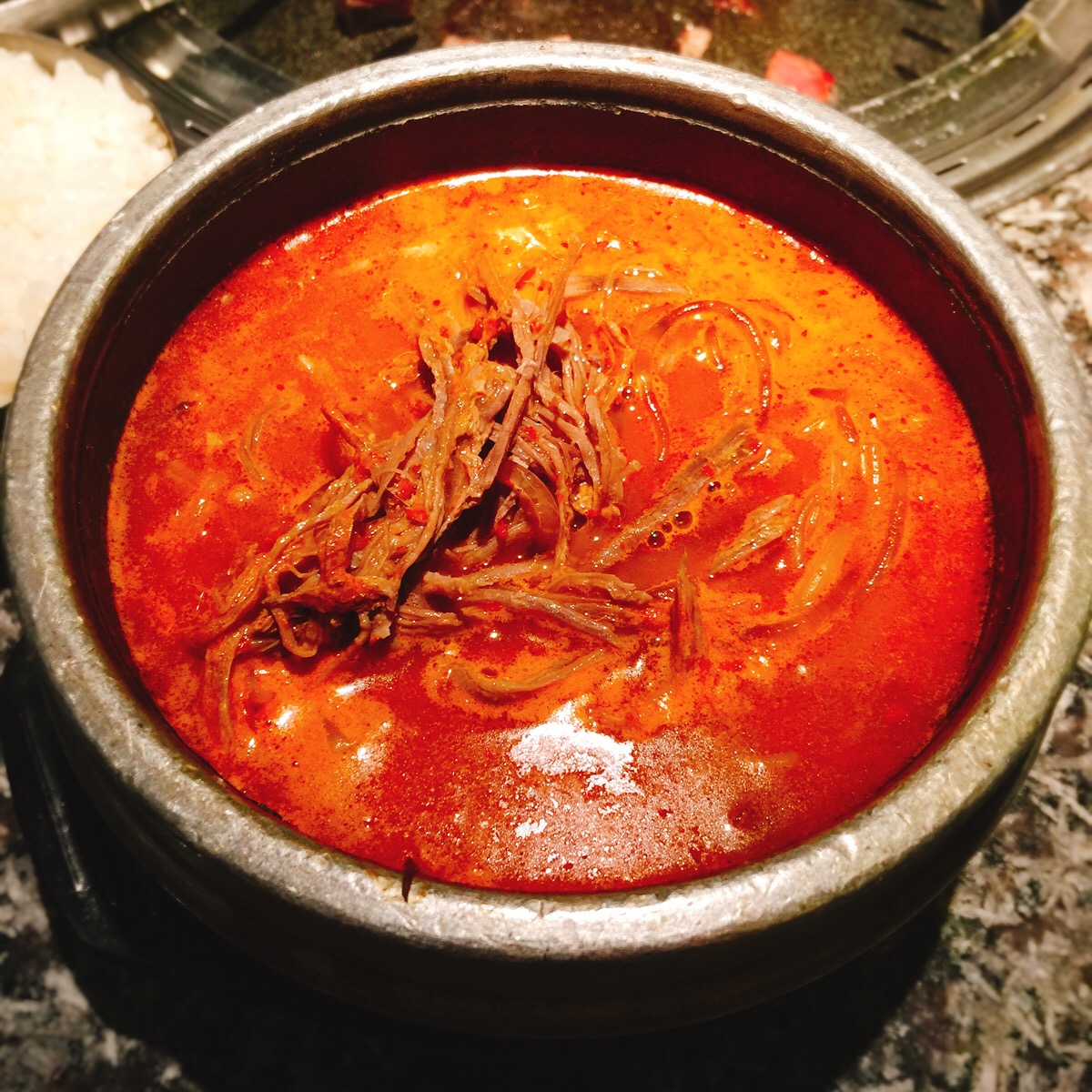 辣牛肉粉丝汤