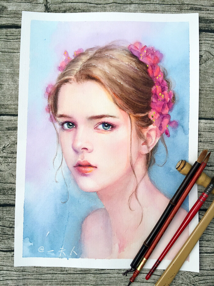 微博一水彩夫人肖像画-堆糖,美好生活研究所泰山石敢当开光具体方法和步骤图片