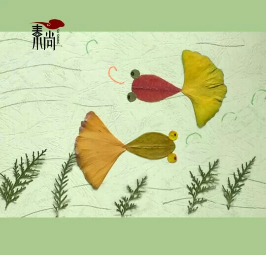 树叶贴画(收集)