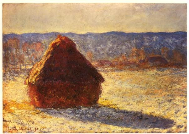《干草垛》克劳德·莫奈(claude monet,18…-堆糖,美好生活研究所