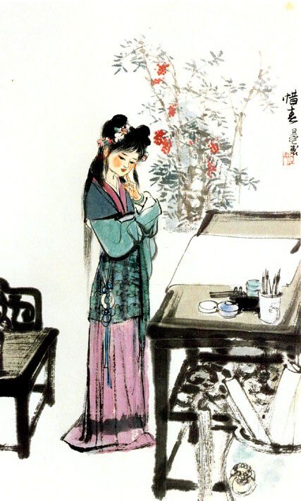 刘旦宅《红楼梦》精美插图选|刘旦宅,红楼