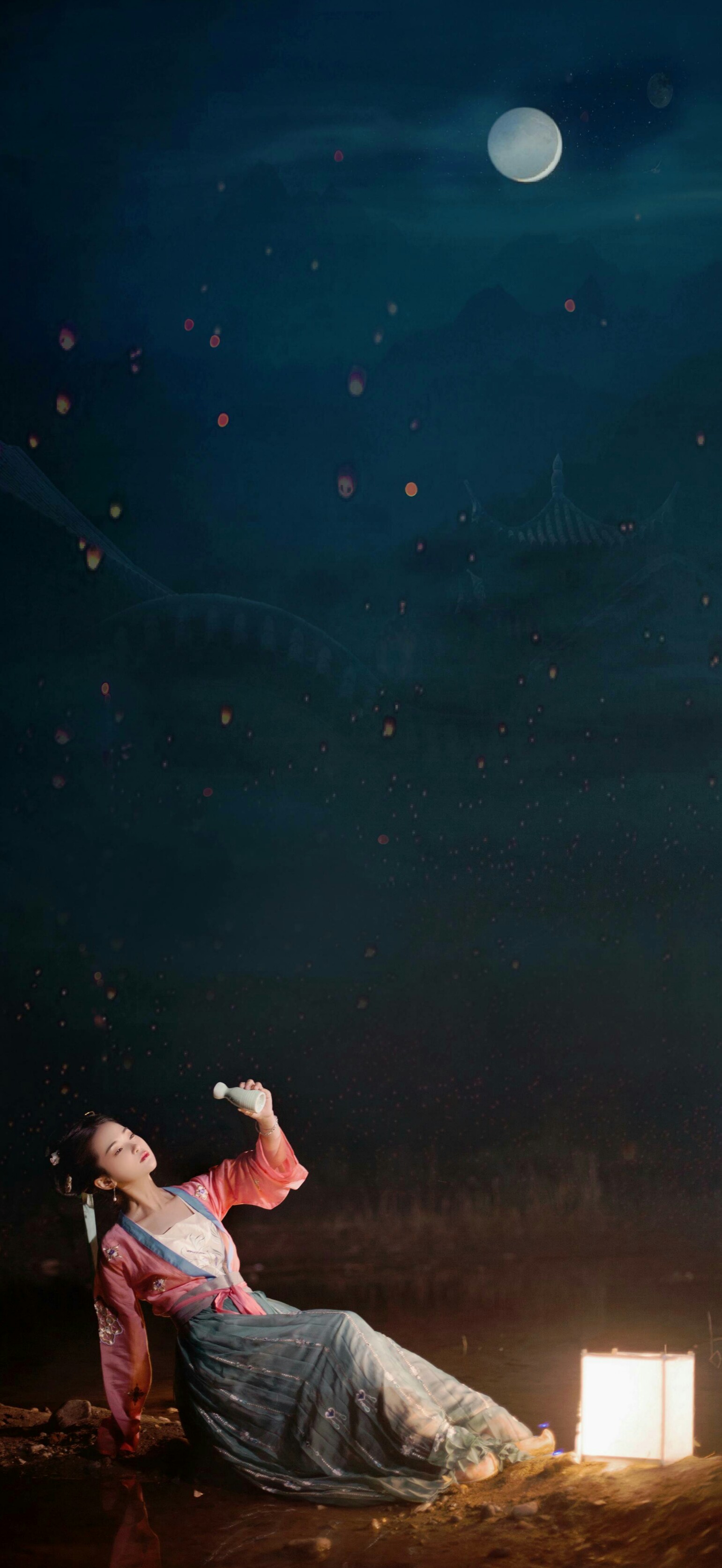 西风吹老洞庭波,一夜湘君白发多.醉后不知天在水,满船清梦压星河.