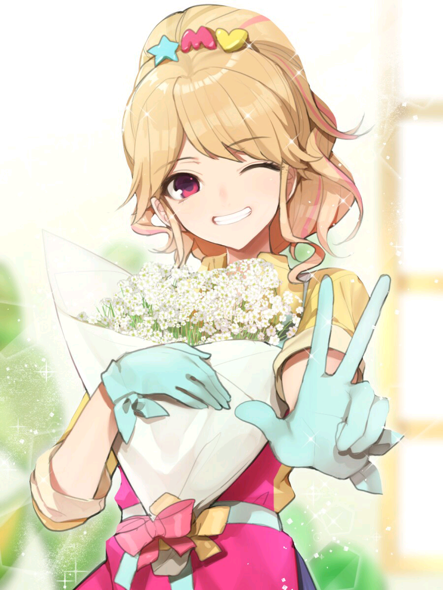 夏树未来偶像活动 花朵 少女 动漫 二次元 唯美