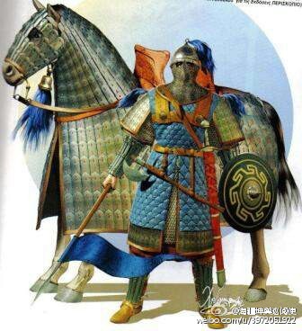 两型拜占庭铁甲圣骑兵】即拜占庭超重型骑兵(klibanophoroi),因造价