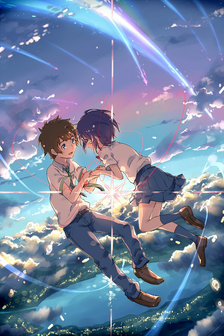 的名字》, 君の名は ,日本动画电影新海诚,壁纸,截图,立花泷,宫水三叶图片