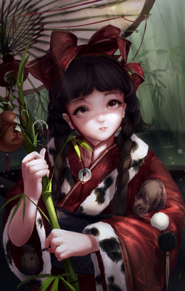 古风 插画 cg 壁纸 同人 古装 美人 手绘 鼠绘 厚涂 唯美 水墨 中国风