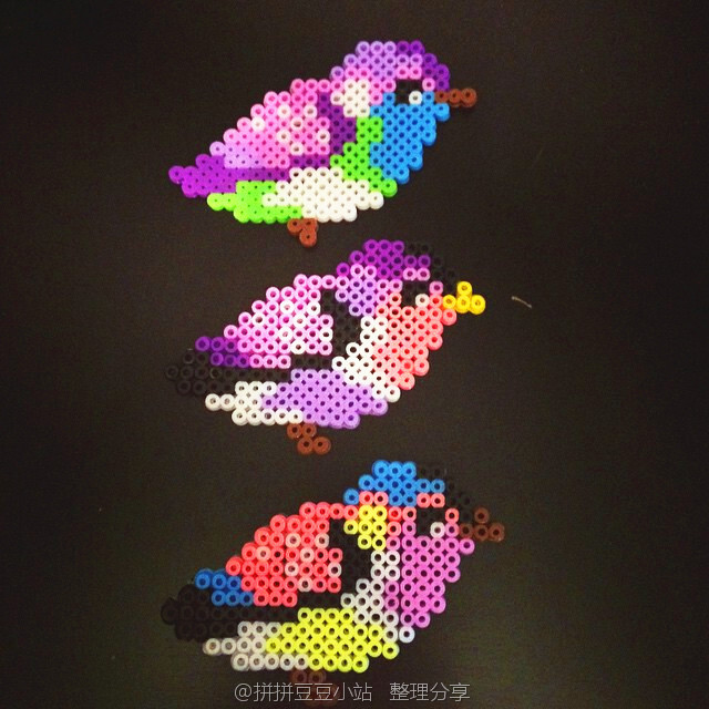 拼拼豆豆 作品 小鸟合集