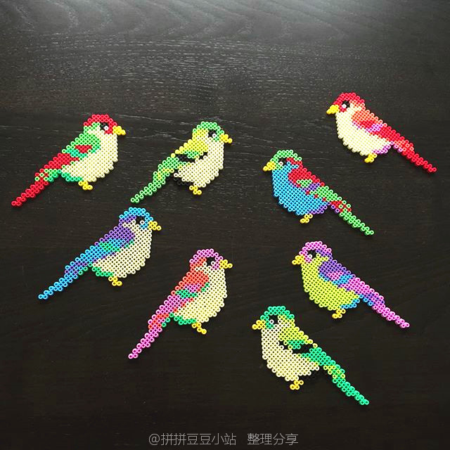 拼拼豆豆 作品 小鸟合集