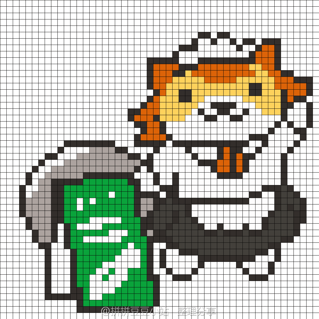 拼拼豆豆 猫猫图纸