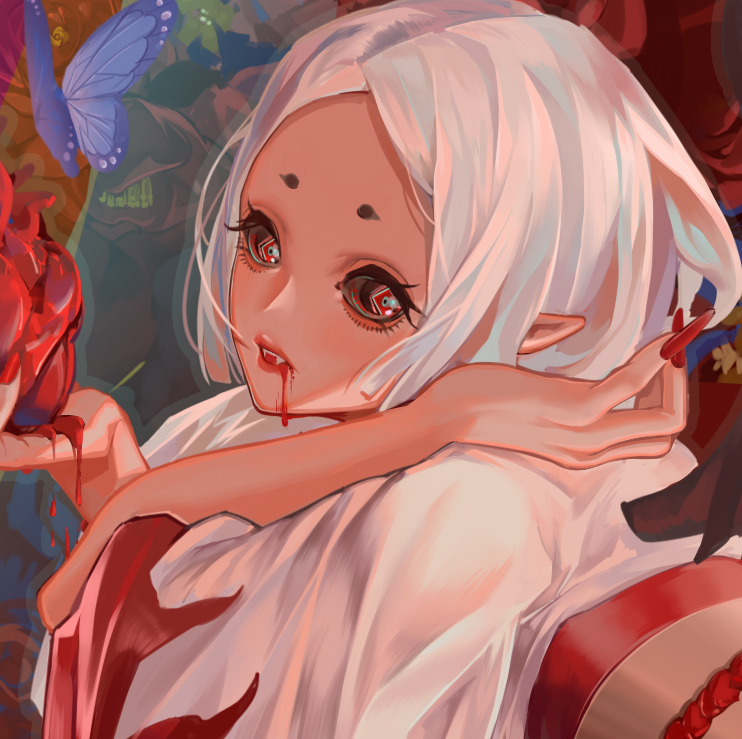 阴阳师 吸血姬 画师:毒瘤 本作品pixiv id=60298834