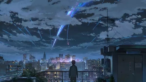 "【宫水三叶】【立花泷】【你的名字】【壁纸】by清茶半打图片