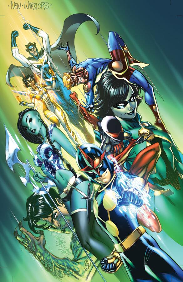 new warriors variant cover by j. scott campbell