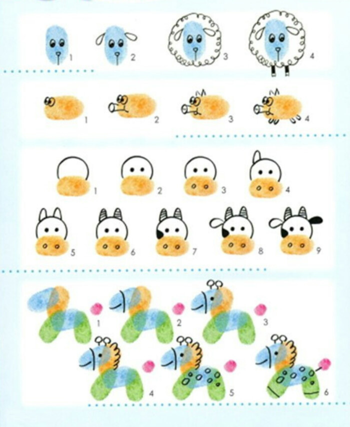 指印画 