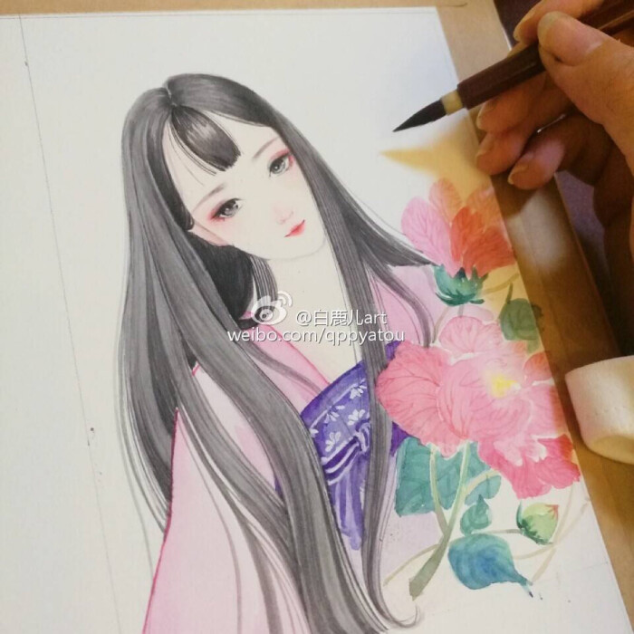 古风手绘 @白鹿儿
