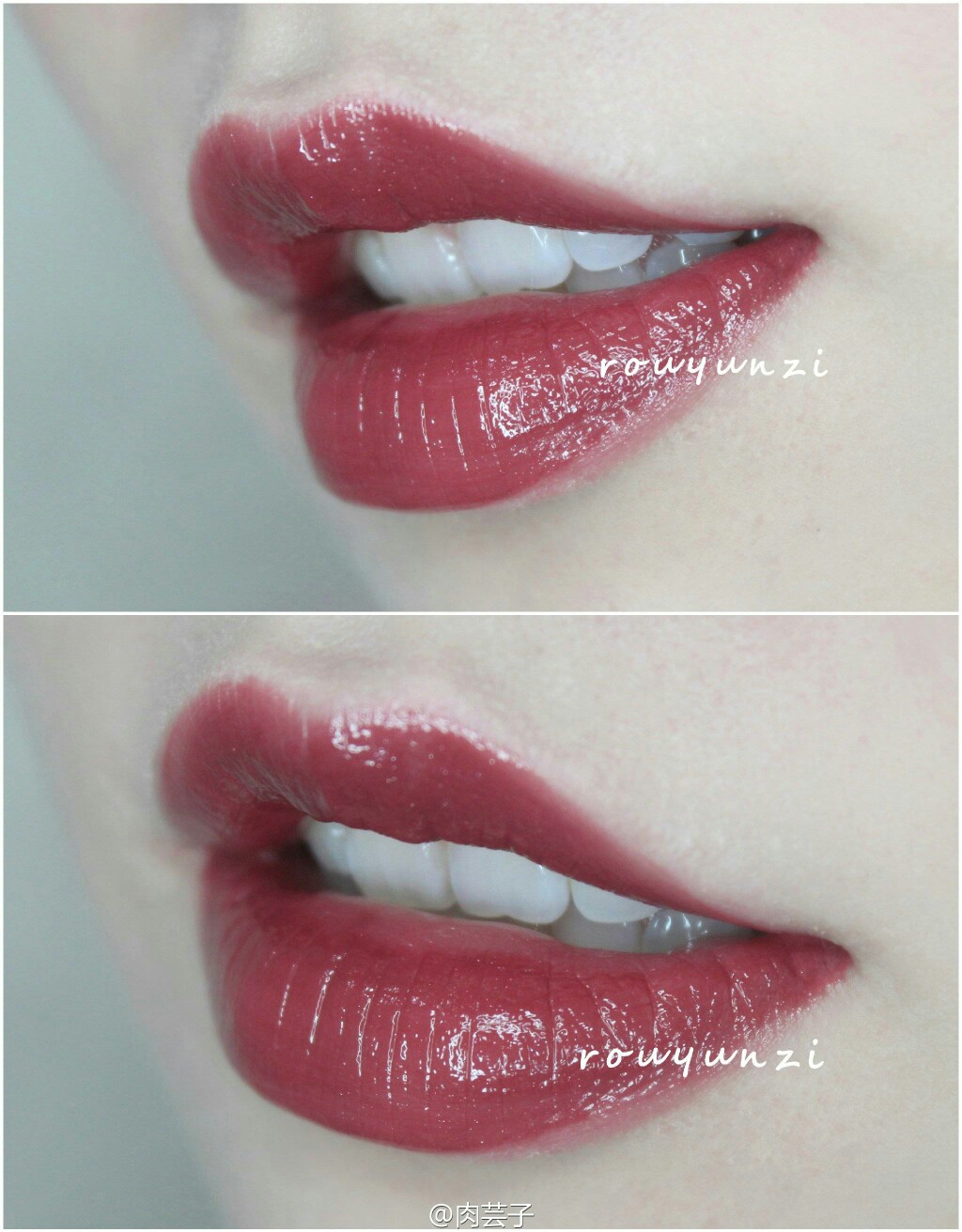 【大菇凉】【素齿 朱唇】彩妆 口红 试色@肉芸子 ysl黑管唇釉407
