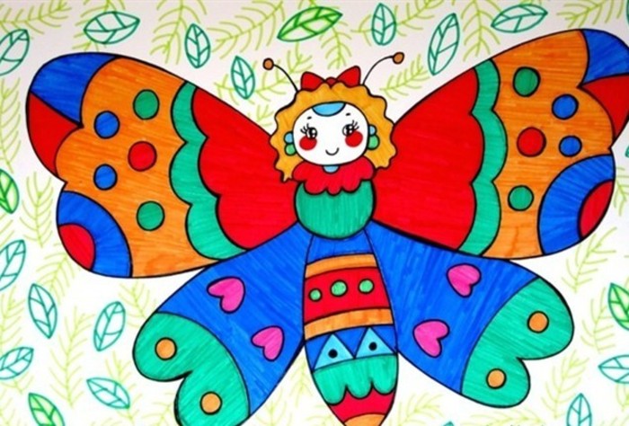 蝴蝶的一生儿童画图片