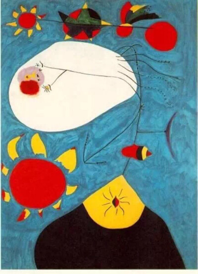 胡安·米罗是和毕加索,达利齐名的20世纪超现实主义绘画大师