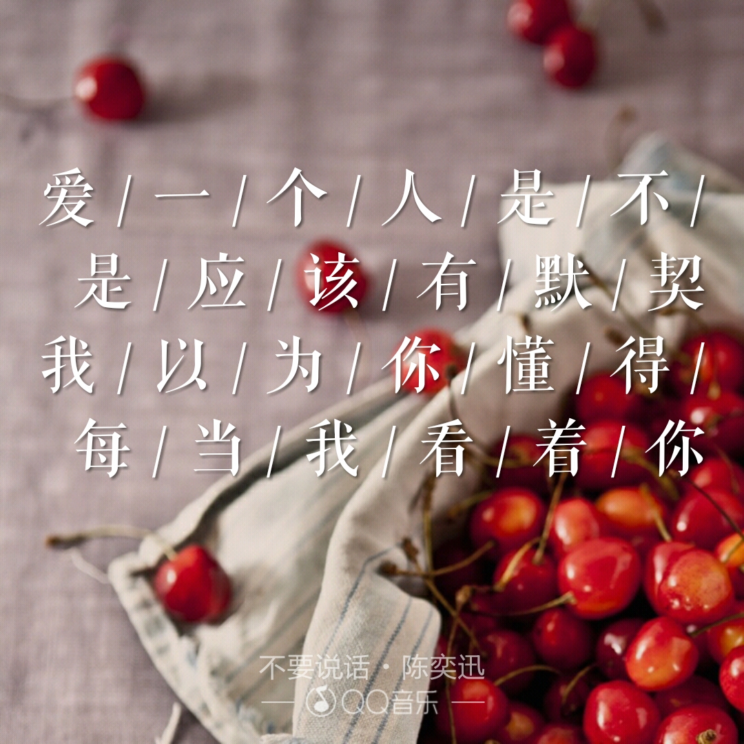 爱一个人是不是应该有默契,我以为你懂得每当我看着你——《不要说话