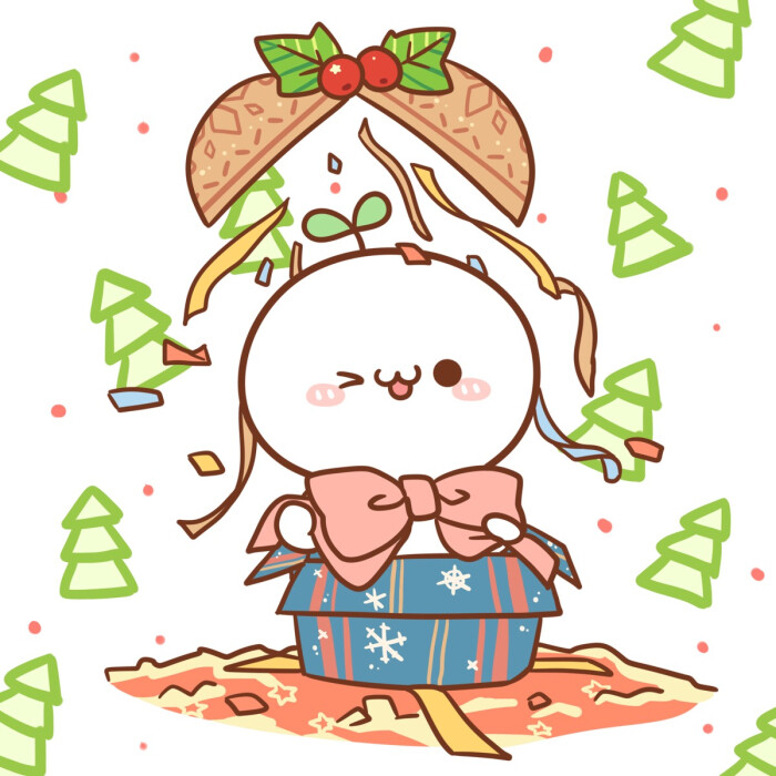 长草颜团子# 圣诞快乐小天使们!给你们爱的平安果(*ˊˋ))