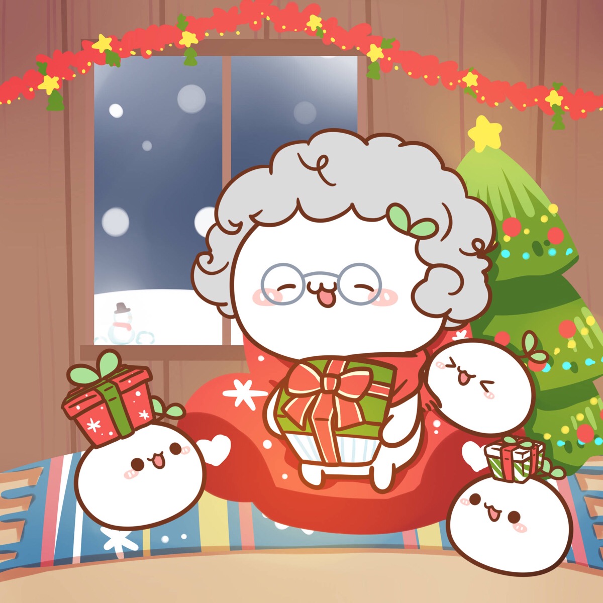 头上长草的颜文字君 merry christmas!