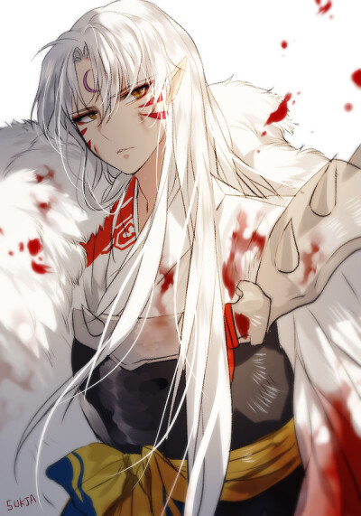 犬夜叉 杀生丸 p站 画师sukja 55567133