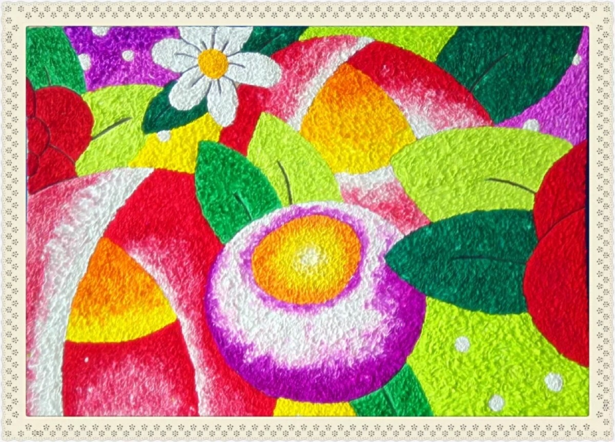 纸浆画 花海