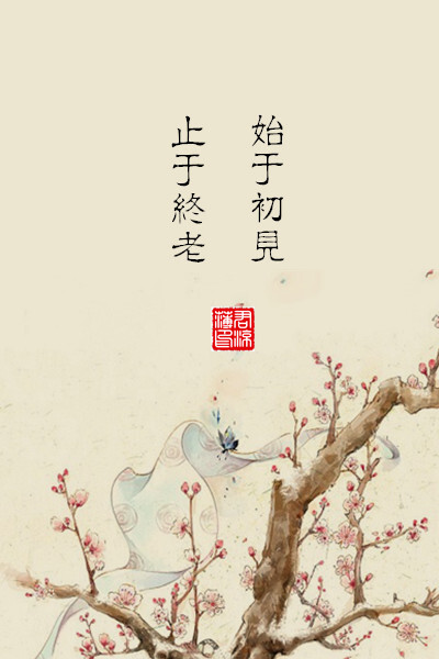 始于初见,止于终老