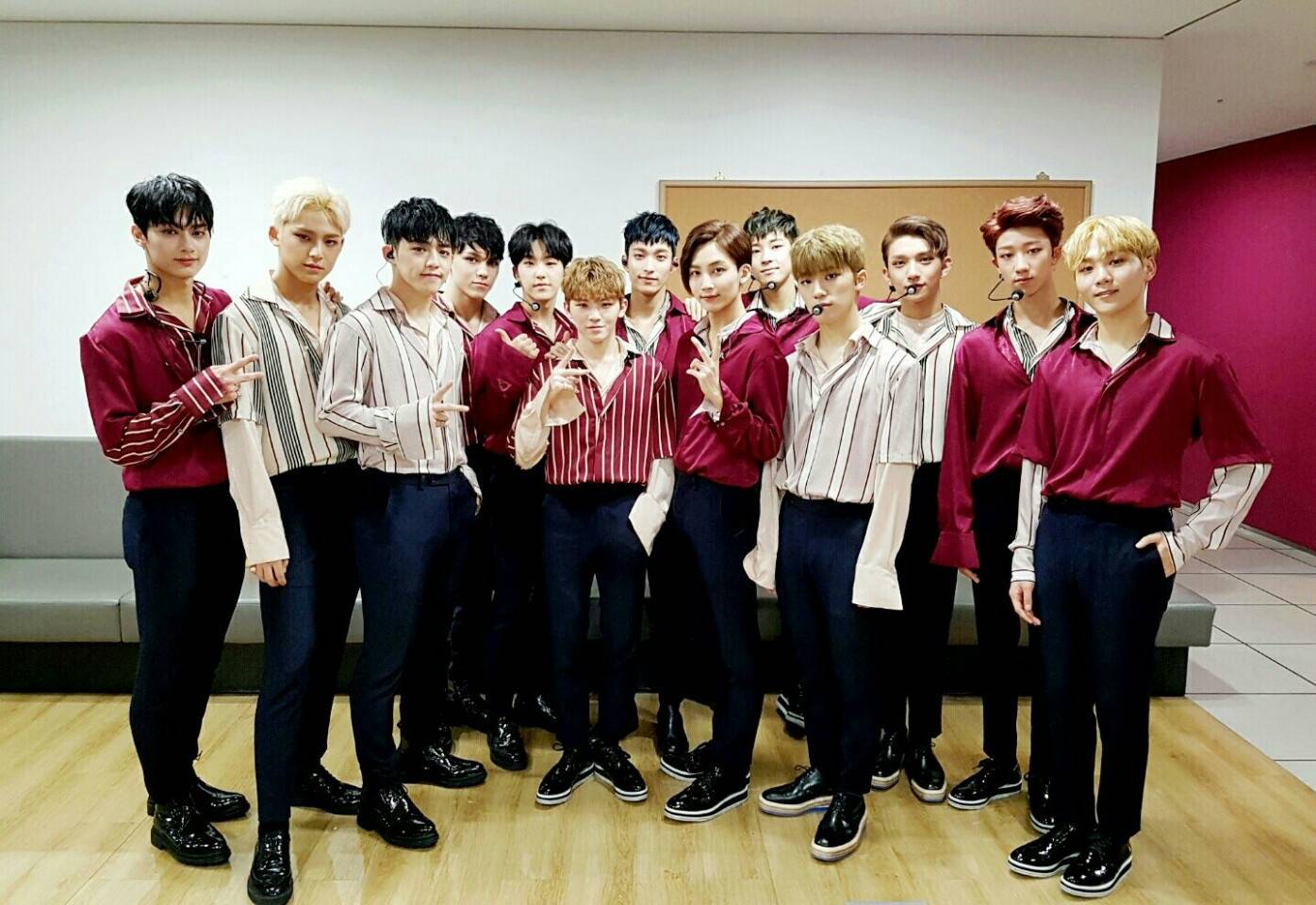 going seventeen,goingseventeen 【seventeen迷你三辑《going seventeen》活动期间】mbc回归后台集体
