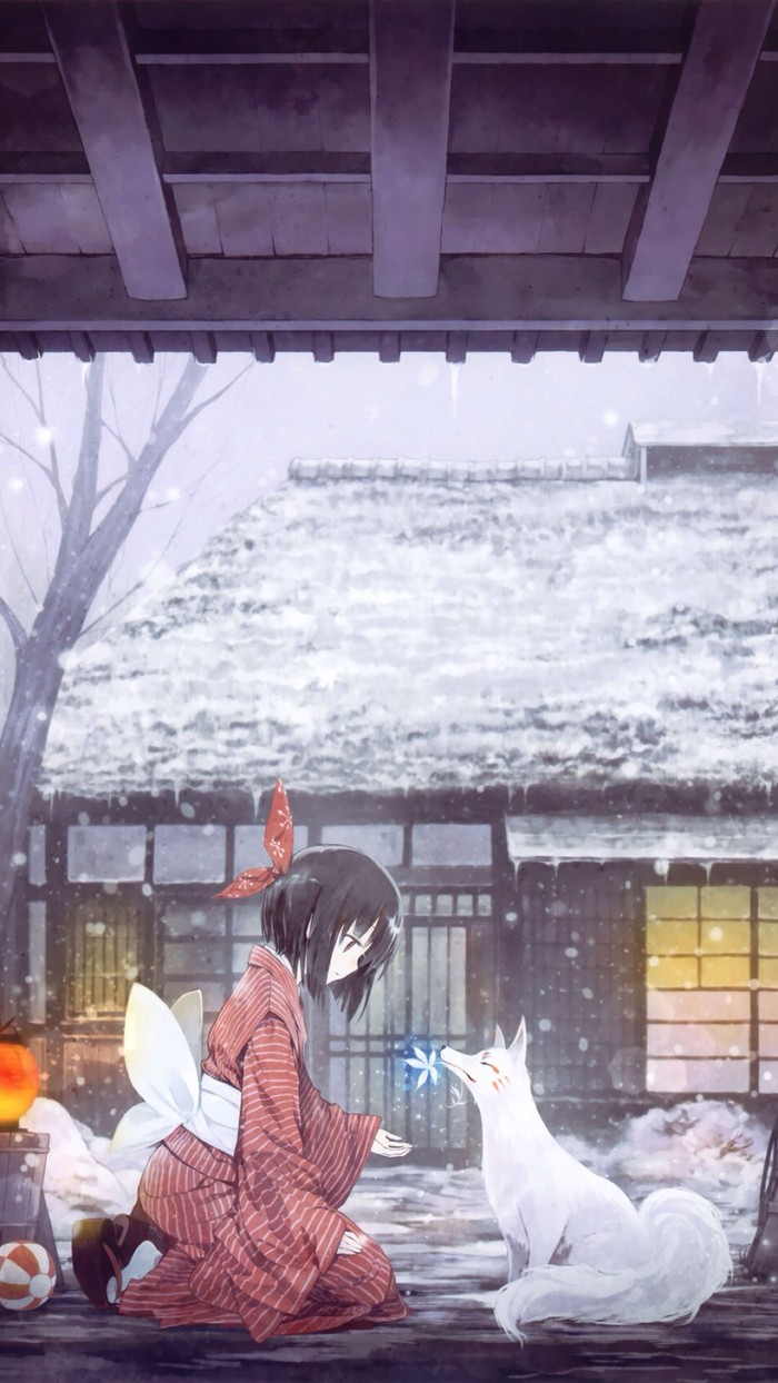 古风美女 狐狸 九尾 二次元