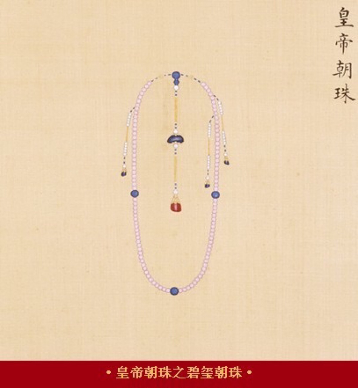 皇帝朝珠的穿法图解图片