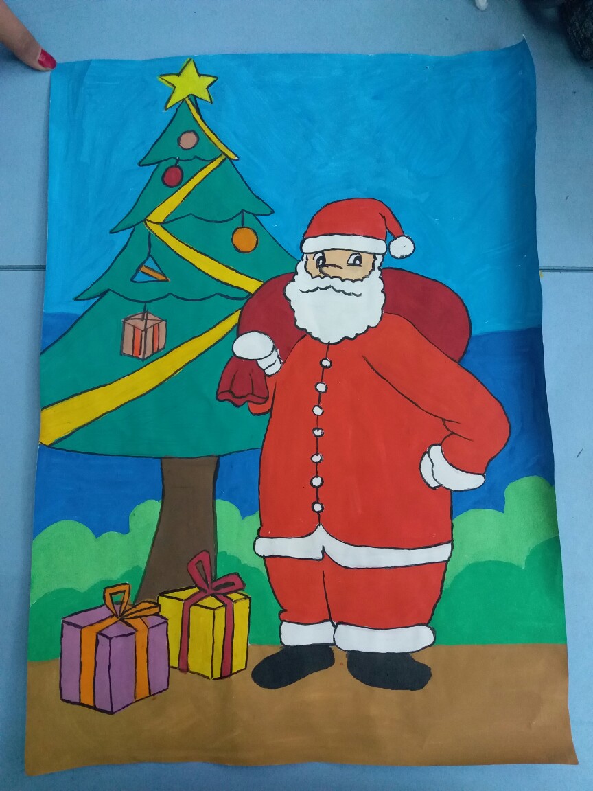 儿童画素材圣诞老人