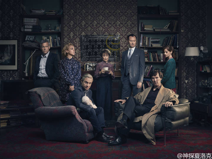 神探夏洛克第四季官方海报高清 baker street 221b 全员归来!