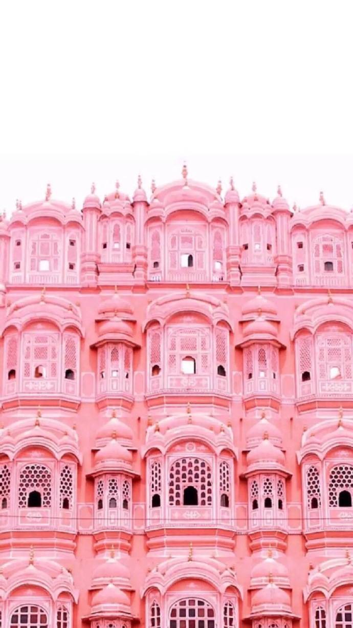 粉红色 锁屏壁纸城堡