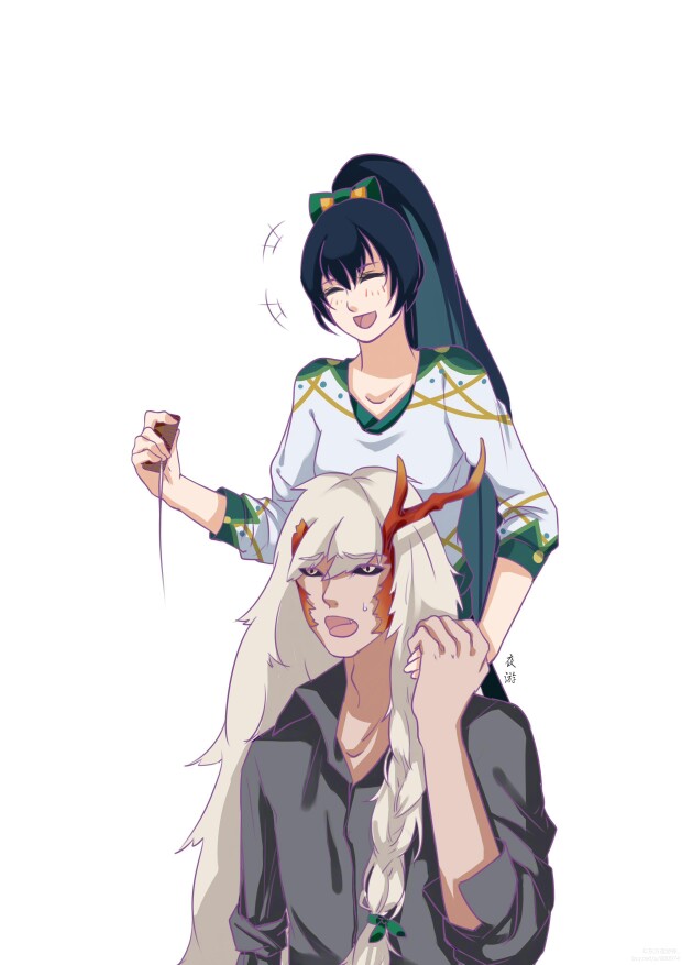 阴阳师€ 萤草c茨木