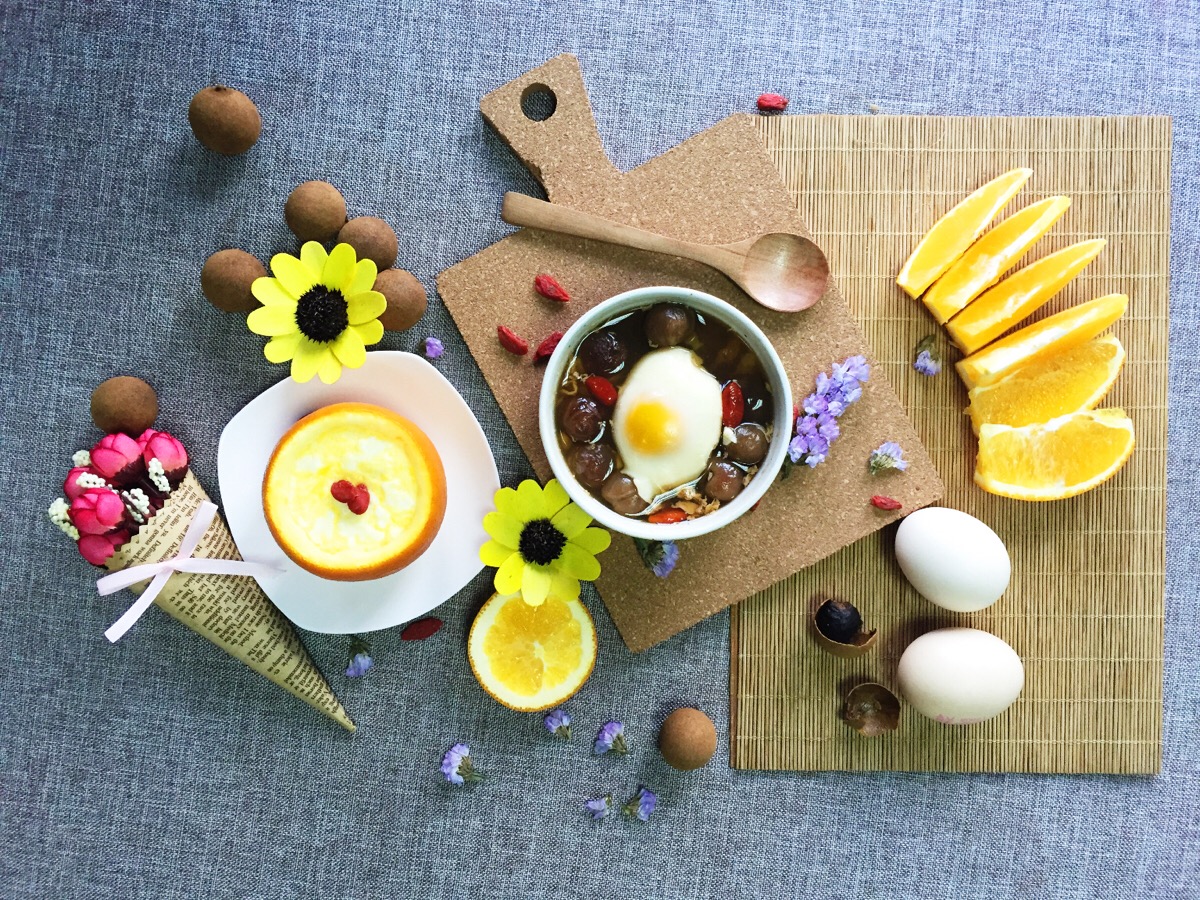 香橙蒸蛋&桂圆炖蛋