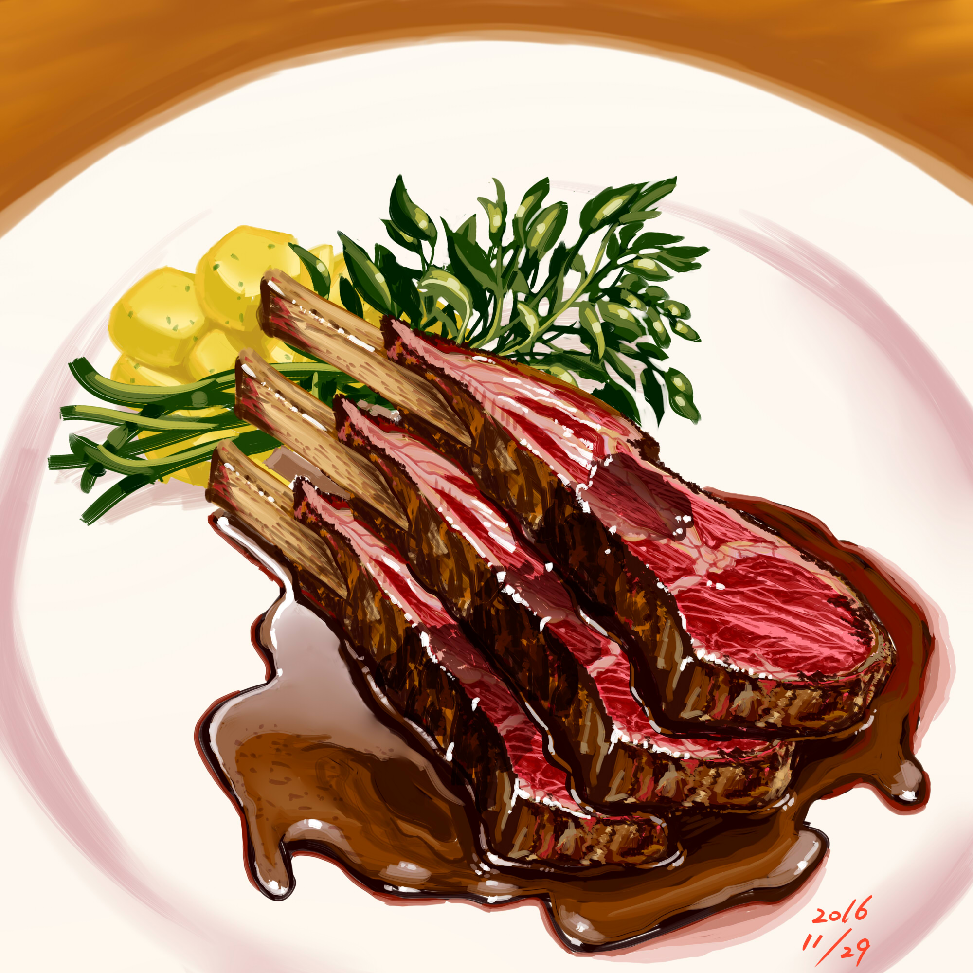 动漫美食 二次元 手绘食物 美食