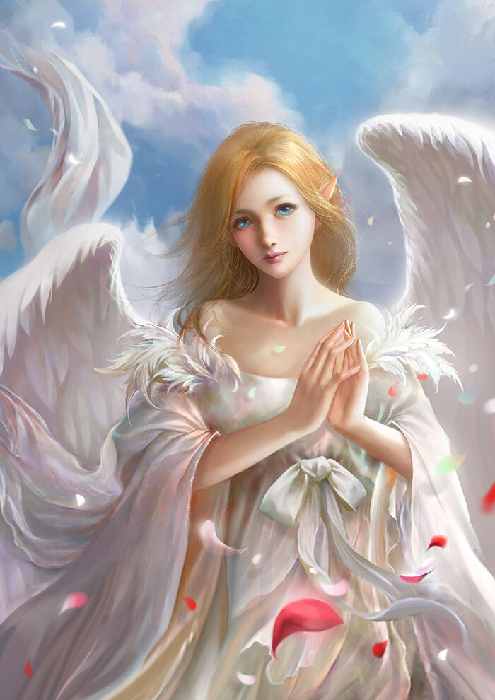 天使-猫叔彼得潘__涂鸦王国插画