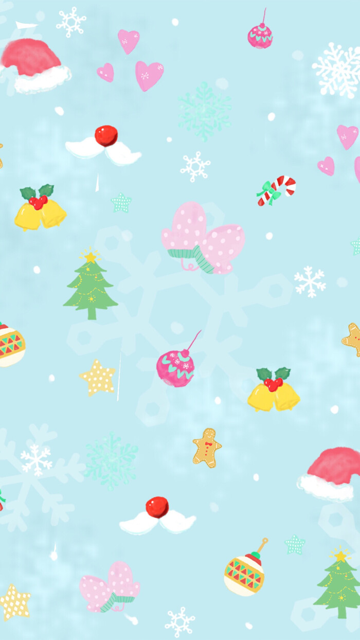 简单 插画 萌物 小清新 平铺 可爱壁纸"