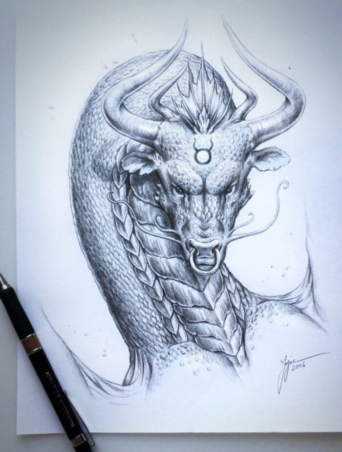 德国插画师jonas j02dicke画笔下的异兽,栩栩如生